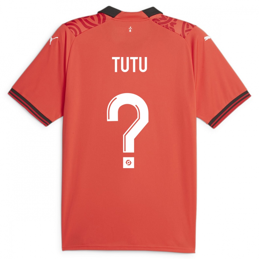 Børn Gabriel Tutu #0 Rød Hjemmebane Spillertrøjer 2023/24 Trøje T-Shirt
