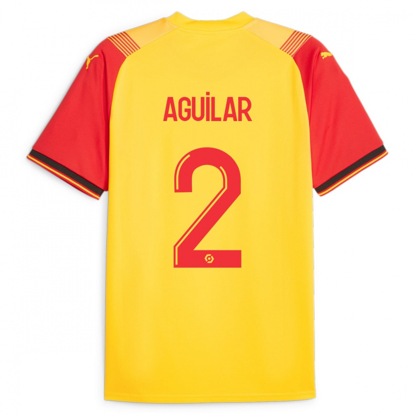 Børn Ruben Aguilar #2 Gul Hjemmebane Spillertrøjer 2023/24 Trøje T-Shirt