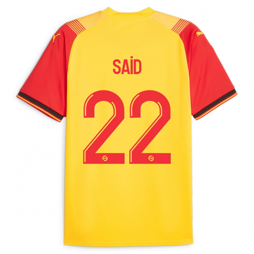 Børn Wesley Saïd #22 Gul Hjemmebane Spillertrøjer 2023/24 Trøje T-Shirt