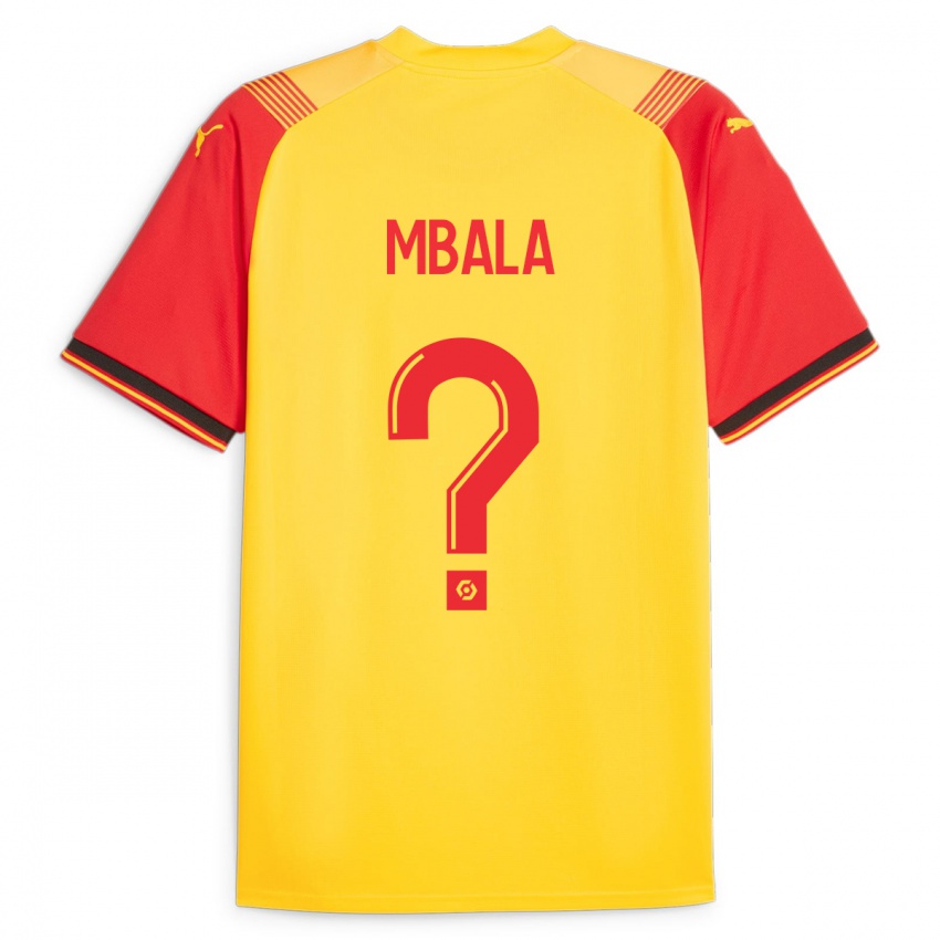 Børn Keny Mbala #0 Gul Hjemmebane Spillertrøjer 2023/24 Trøje T-Shirt