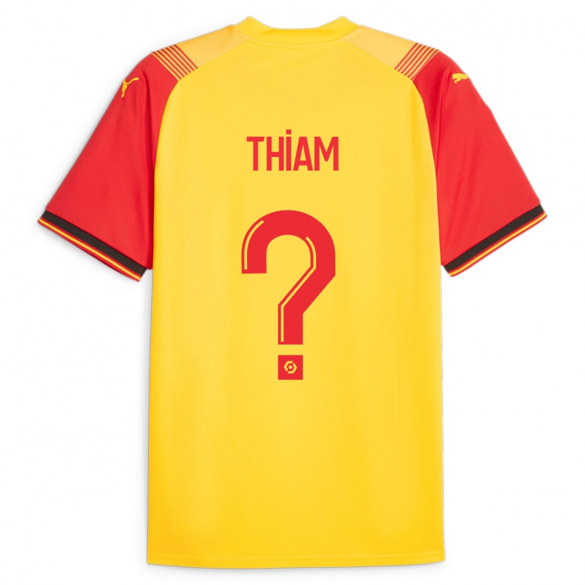 Børn Mamadou Thiam #0 Gul Hjemmebane Spillertrøjer 2023/24 Trøje T-Shirt