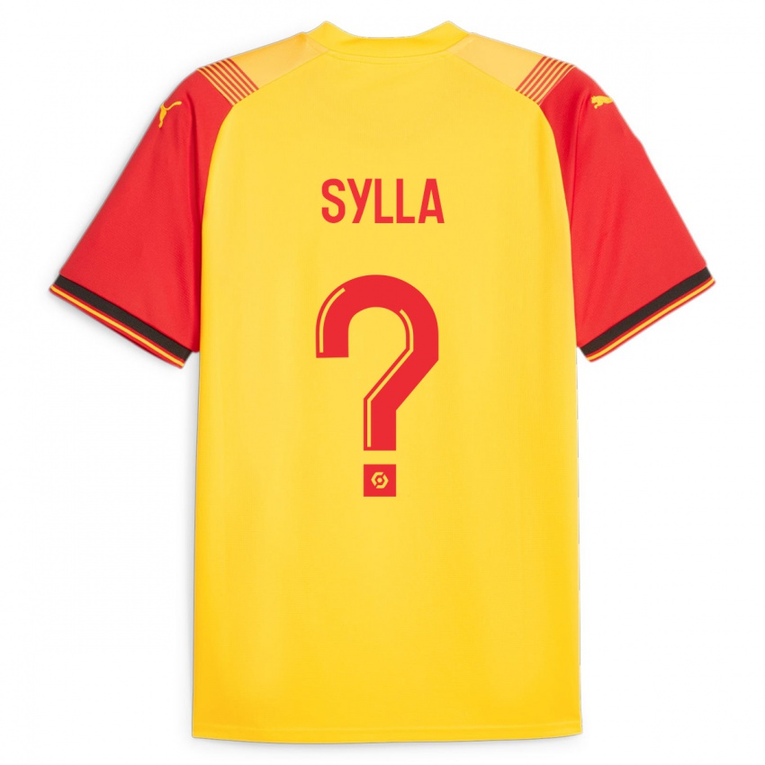 Børn Fodé Sylla #0 Gul Hjemmebane Spillertrøjer 2023/24 Trøje T-Shirt