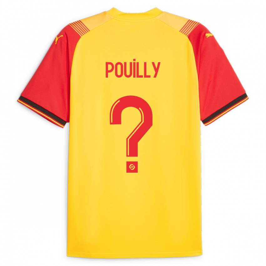 Børn Tom Pouilly #0 Gul Hjemmebane Spillertrøjer 2023/24 Trøje T-Shirt