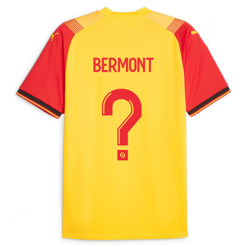 Børn Anthony Bermont #0 Gul Hjemmebane Spillertrøjer 2023/24 Trøje T-Shirt