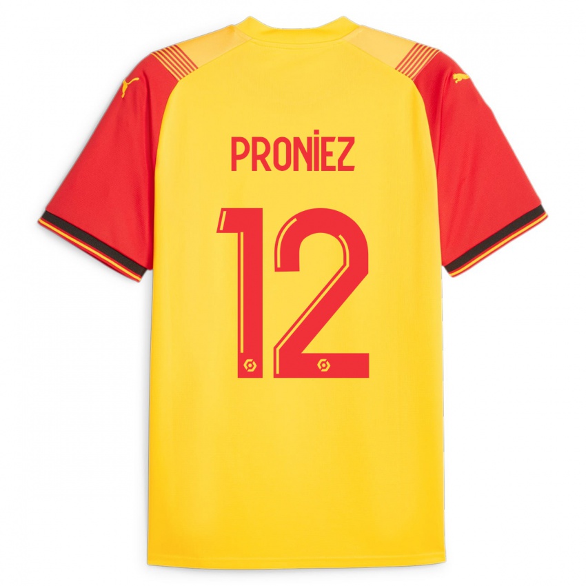 Børn Fany Proniez #12 Gul Hjemmebane Spillertrøjer 2023/24 Trøje T-Shirt