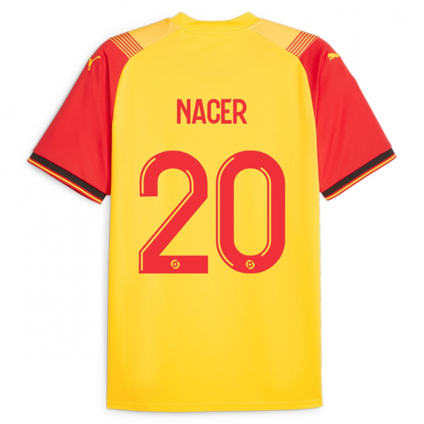 Børn Myriem Nacer #20 Gul Hjemmebane Spillertrøjer 2023/24 Trøje T-Shirt