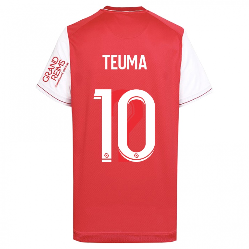 Børn Teddy Teuma #10 Rød Hjemmebane Spillertrøjer 2023/24 Trøje T-Shirt