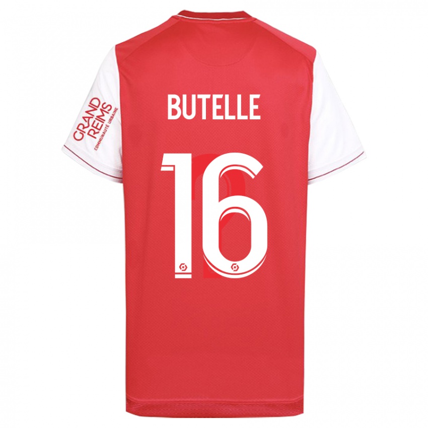 Børn Ludovic Butelle #16 Rød Hjemmebane Spillertrøjer 2023/24 Trøje T-Shirt