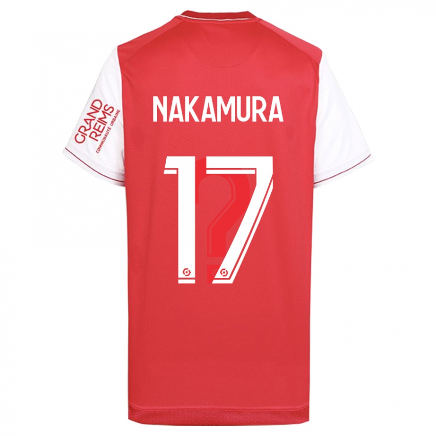 Børn Keito Nakamura #17 Rød Hjemmebane Spillertrøjer 2023/24 Trøje T-Shirt