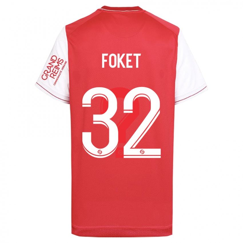 Børn Thomas Foket #32 Rød Hjemmebane Spillertrøjer 2023/24 Trøje T-Shirt