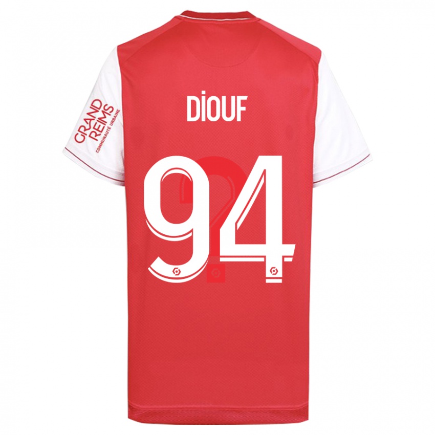 Børn Yehvann Diouf #94 Rød Hjemmebane Spillertrøjer 2023/24 Trøje T-Shirt
