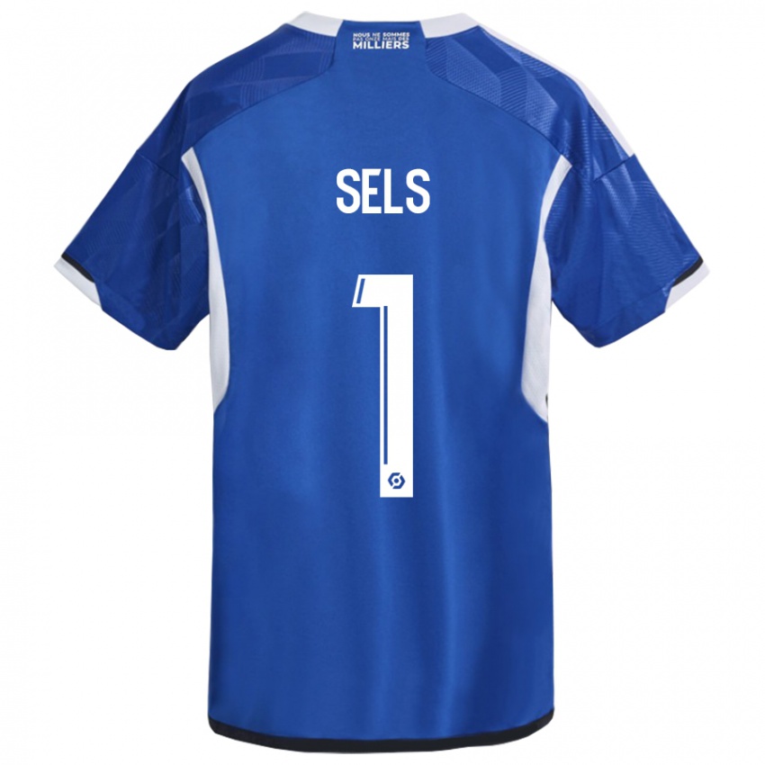 Børn Matz Sels #1 Blå Hjemmebane Spillertrøjer 2023/24 Trøje T-Shirt