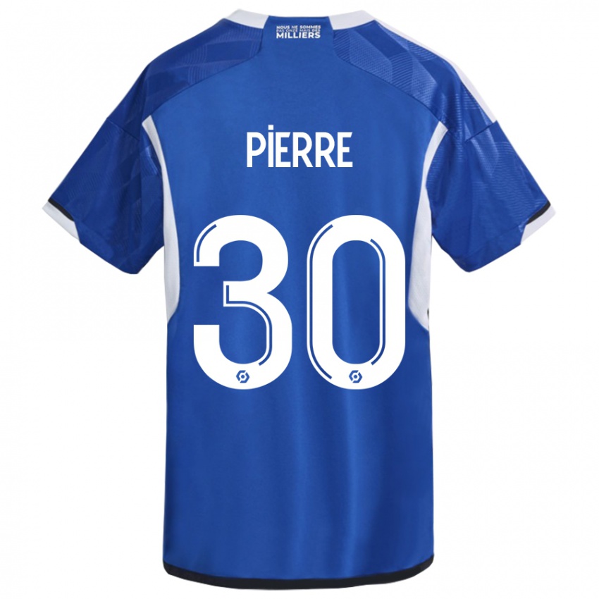 Børn Alexandre Pierre #30 Blå Hjemmebane Spillertrøjer 2023/24 Trøje T-Shirt