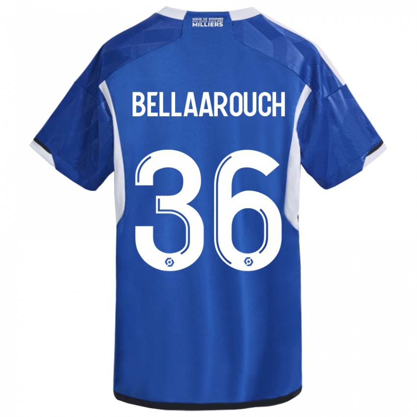 Børn Alaa Bellaarouch #36 Blå Hjemmebane Spillertrøjer 2023/24 Trøje T-Shirt