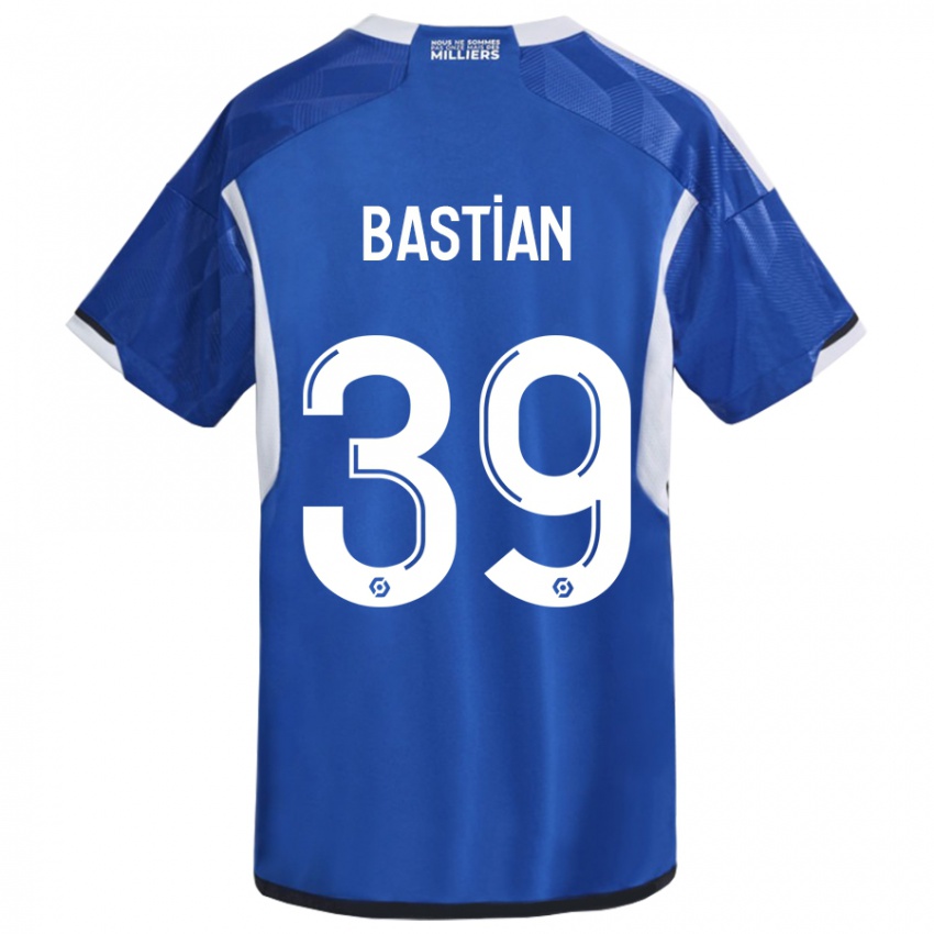 Børn Maxime Bastian #39 Blå Hjemmebane Spillertrøjer 2023/24 Trøje T-Shirt