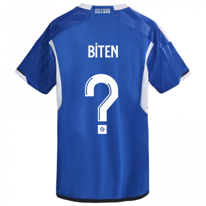 Børn Clancy Valère Biten #0 Blå Hjemmebane Spillertrøjer 2023/24 Trøje T-Shirt