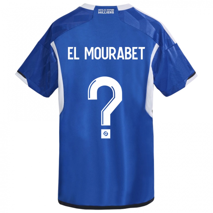 Børn Samir El Mourabet #0 Blå Hjemmebane Spillertrøjer 2023/24 Trøje T-Shirt