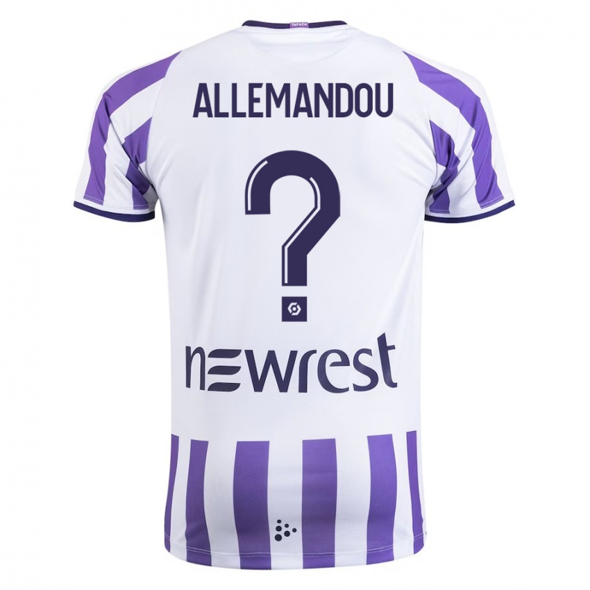 Børn Teddy Allemandou #0 Hvid Hjemmebane Spillertrøjer 2023/24 Trøje T-Shirt