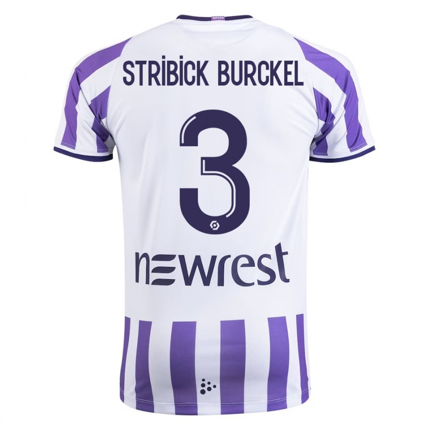 Børn Laetitia Stribick-Burckel #3 Hvid Hjemmebane Spillertrøjer 2023/24 Trøje T-Shirt