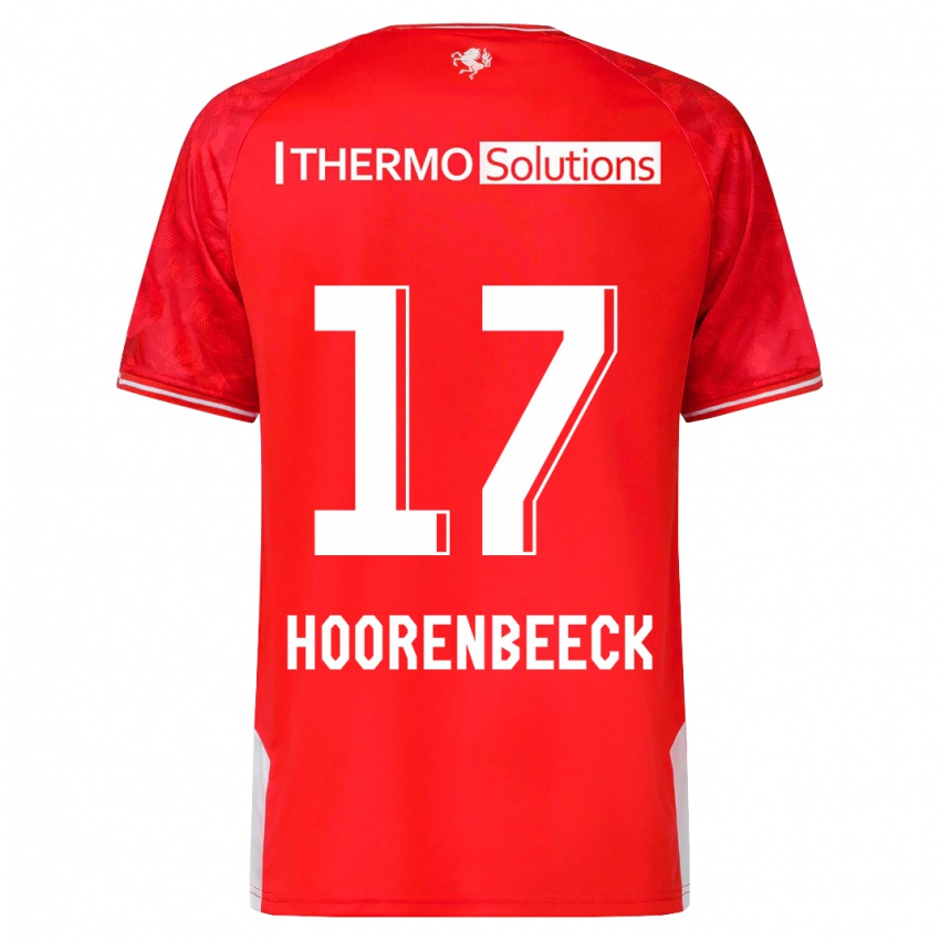 Børn Alec Van Hoorenbeeck #17 Rød Hjemmebane Spillertrøjer 2023/24 Trøje T-Shirt