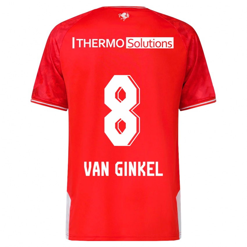 Børn Danique Van Ginkel #8 Rød Hjemmebane Spillertrøjer 2023/24 Trøje T-Shirt