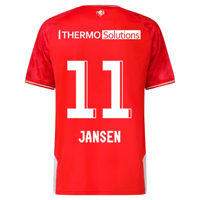 Børn Renate Jansen #11 Rød Hjemmebane Spillertrøjer 2023/24 Trøje T-Shirt