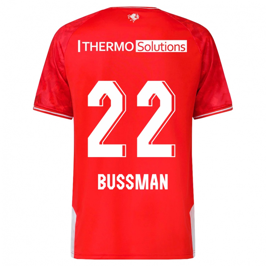 Børn Fiene Bussman #22 Rød Hjemmebane Spillertrøjer 2023/24 Trøje T-Shirt