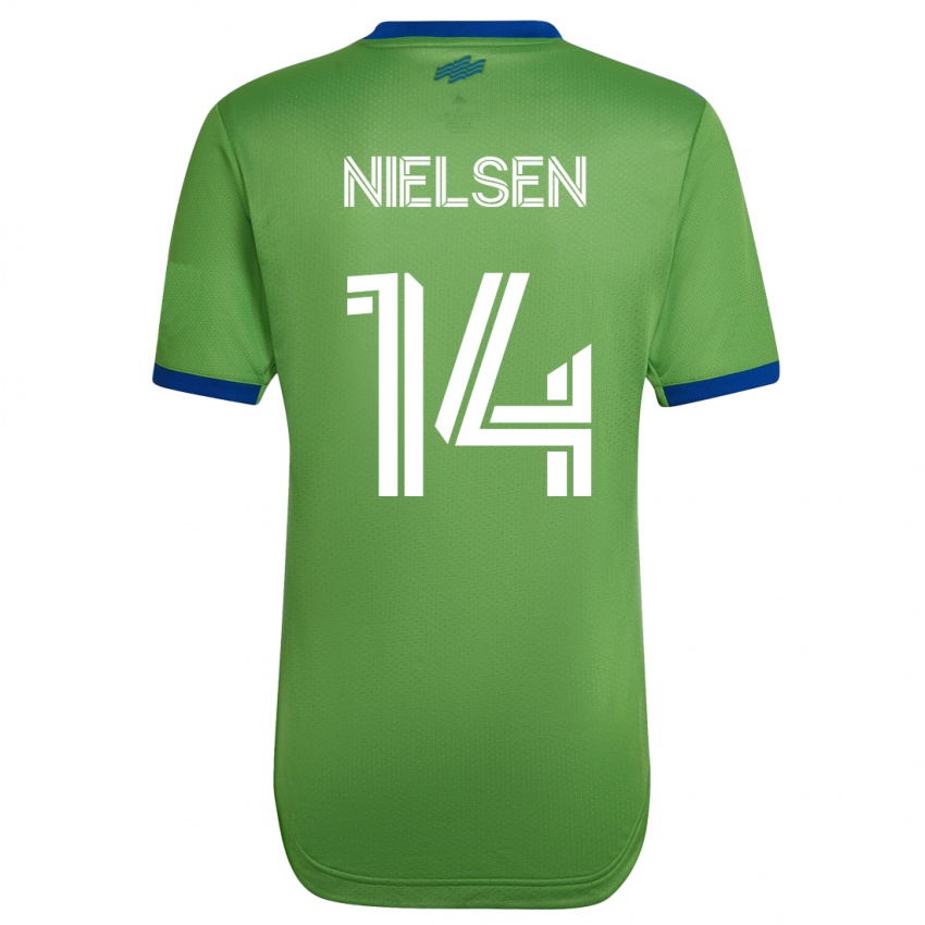 Børn Taylor Nielsen #14 Grøn Hjemmebane Spillertrøjer 2023/24 Trøje T-Shirt