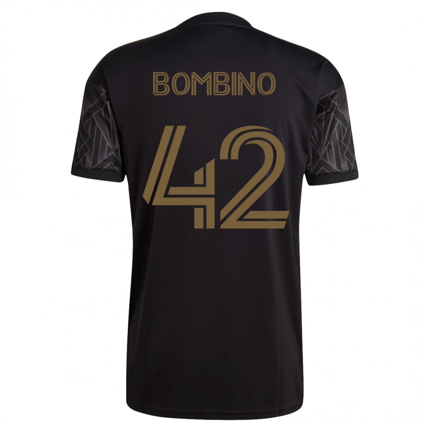 Børn Luca Bombino #42 Sort Hjemmebane Spillertrøjer 2023/24 Trøje T-Shirt