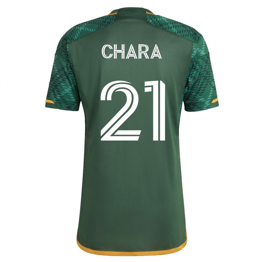 Børn Diego Chará #21 Grøn Hjemmebane Spillertrøjer 2023/24 Trøje T-Shirt