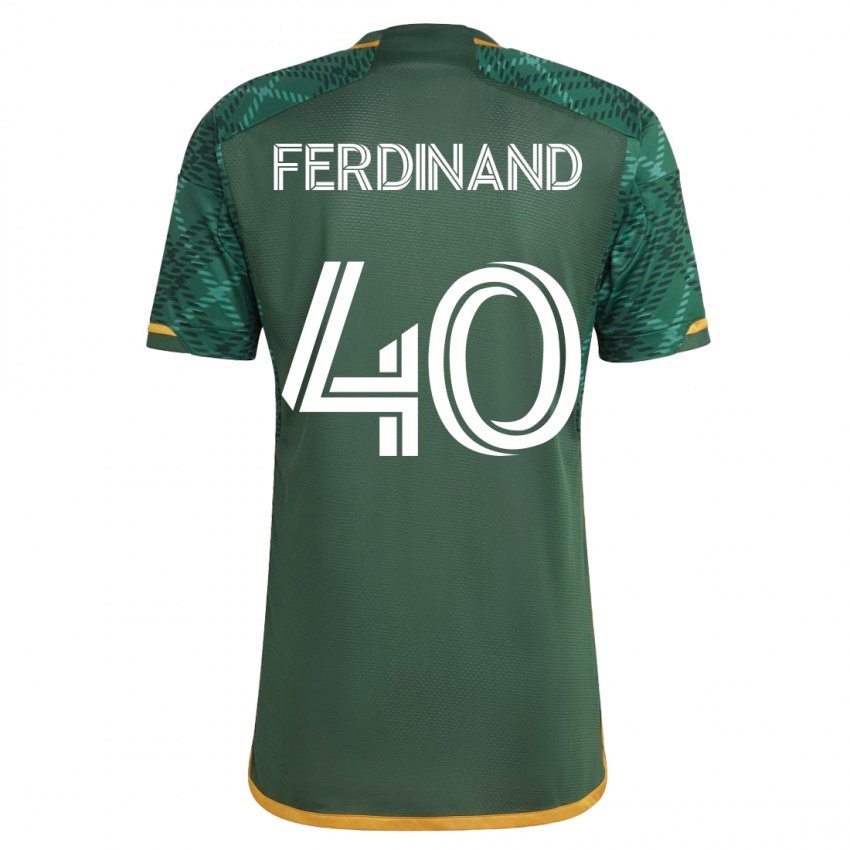 Børn Keesean Ferdinand #40 Grøn Hjemmebane Spillertrøjer 2023/24 Trøje T-Shirt