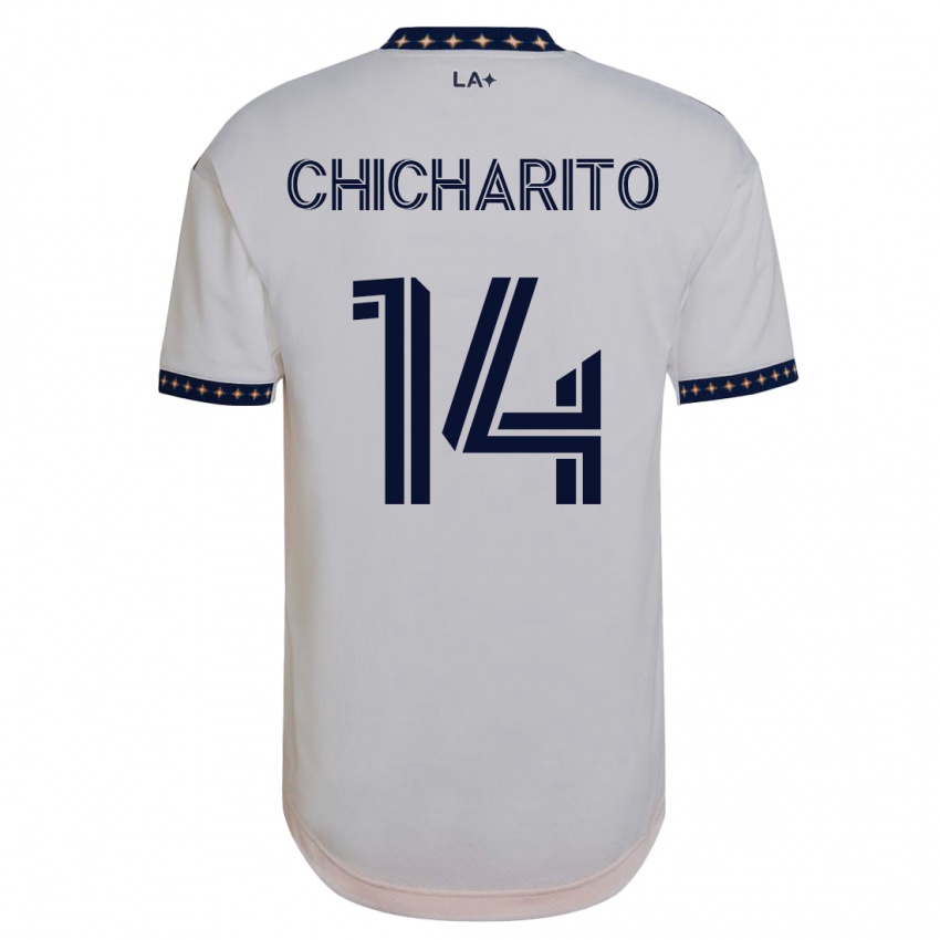 Børn Chicharito #14 Hvid Hjemmebane Spillertrøjer 2023/24 Trøje T-Shirt