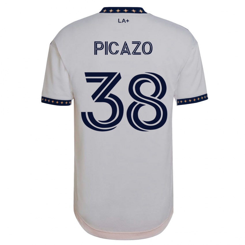 Børn Axel Picazo #38 Hvid Hjemmebane Spillertrøjer 2023/24 Trøje T-Shirt
