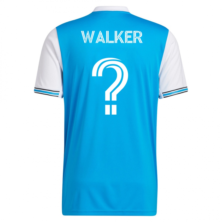 Børn Isaac Walker #0 Blå Hjemmebane Spillertrøjer 2023/24 Trøje T-Shirt