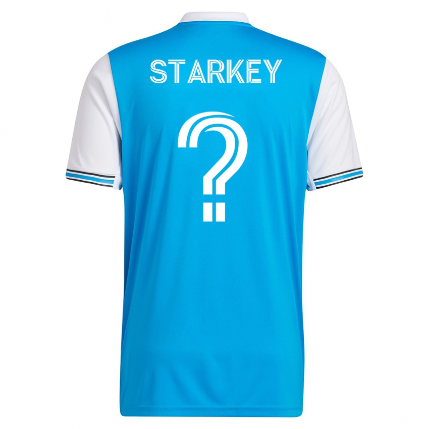Børn Caleb Starkey #0 Blå Hjemmebane Spillertrøjer 2023/24 Trøje T-Shirt