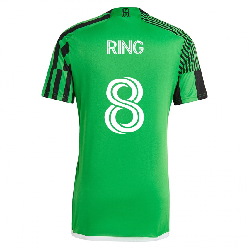 Børn Alexander Ring #8 Grøn Sort Hjemmebane Spillertrøjer 2023/24 Trøje T-Shirt