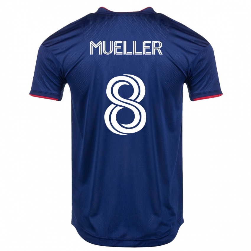 Børn Chris Mueller #8 Flåde Hjemmebane Spillertrøjer 2023/24 Trøje T-Shirt