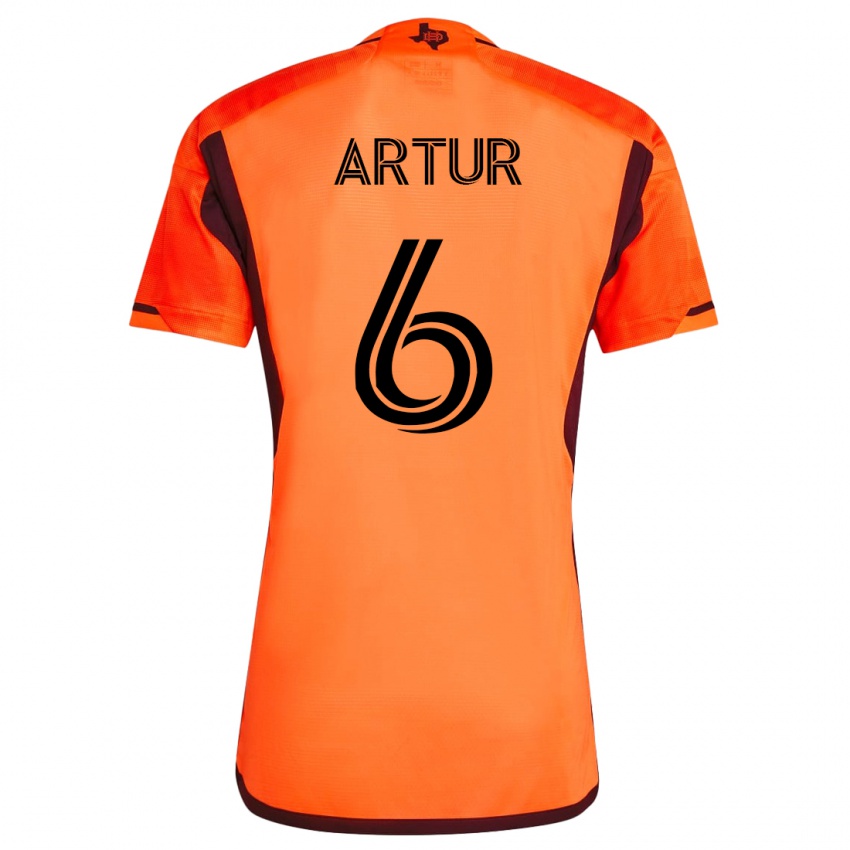 Børn Artur #6 Appelsin Hjemmebane Spillertrøjer 2023/24 Trøje T-Shirt