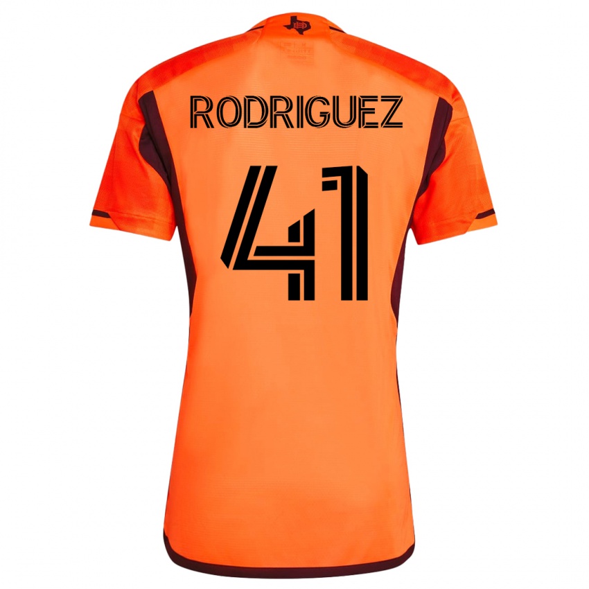 Børn Sebastian Rodriguez #41 Appelsin Hjemmebane Spillertrøjer 2023/24 Trøje T-Shirt