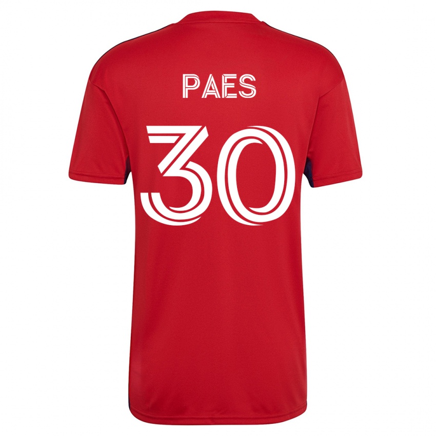 Børn Maarten Paes #30 Rød Hjemmebane Spillertrøjer 2023/24 Trøje T-Shirt