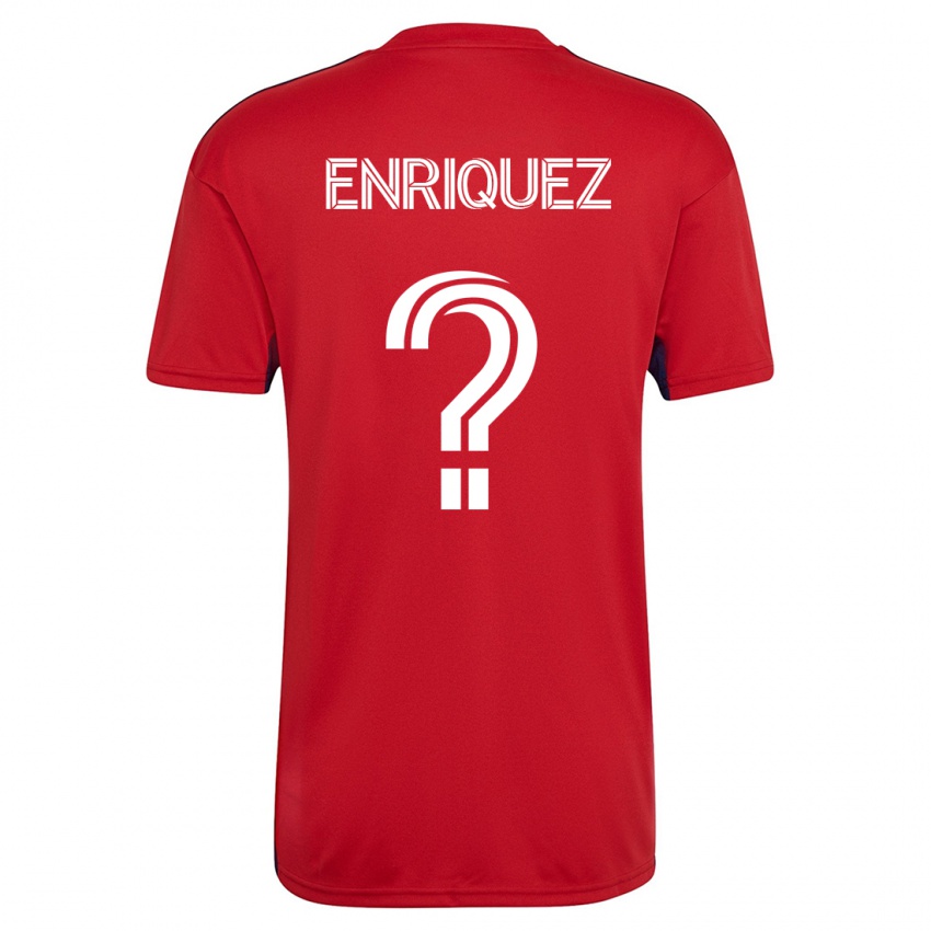 Børn Fabian Enriquez #0 Rød Hjemmebane Spillertrøjer 2023/24 Trøje T-Shirt