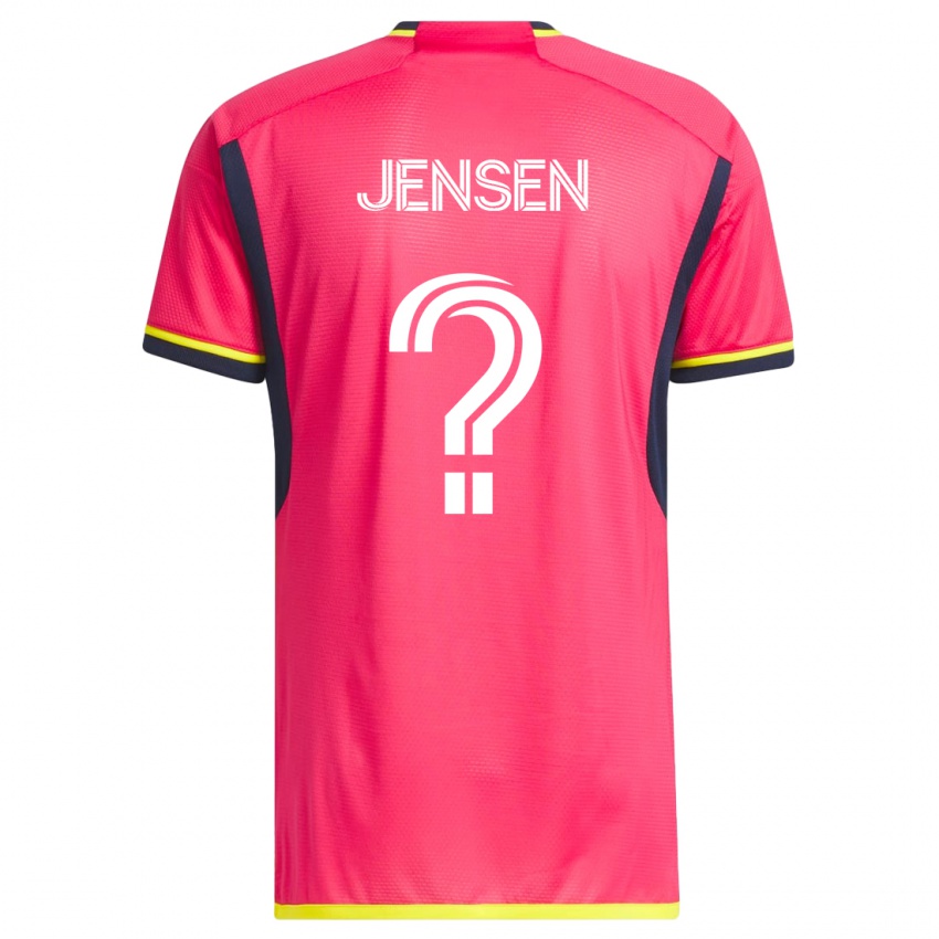 Børn Isak Jensen #0 Lyserød Hjemmebane Spillertrøjer 2023/24 Trøje T-Shirt