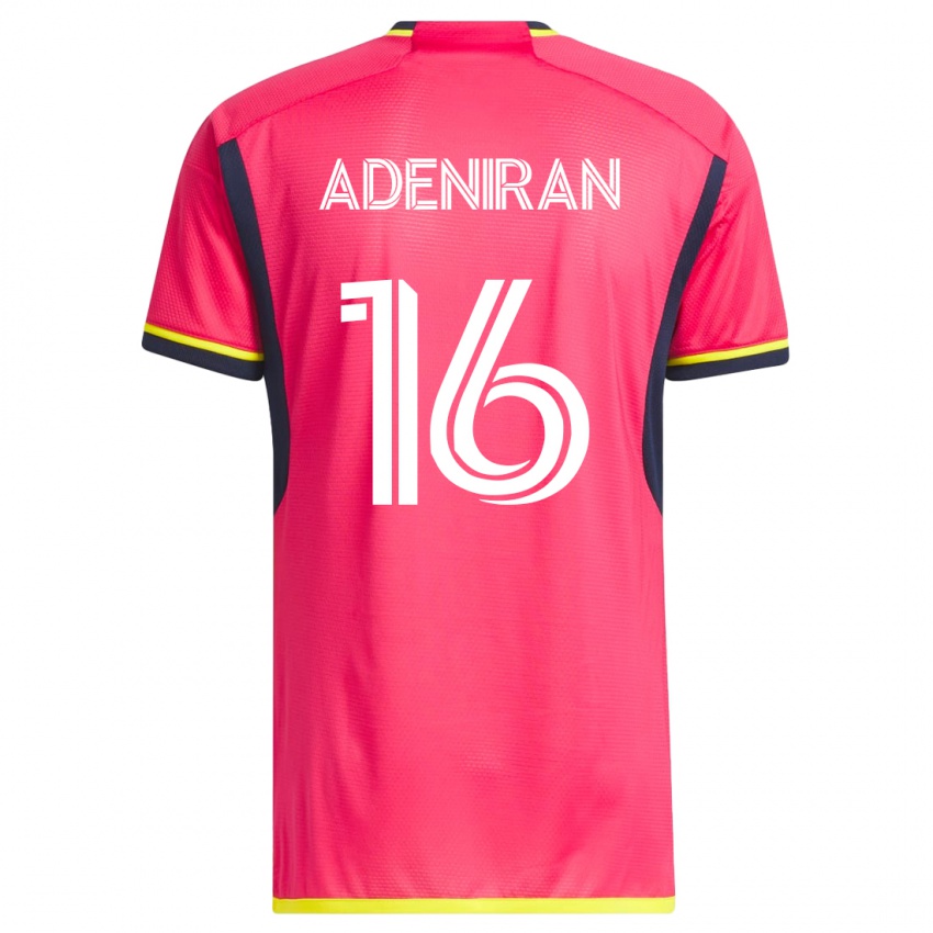Børn Samuel Adeniran #16 Lyserød Hjemmebane Spillertrøjer 2023/24 Trøje T-Shirt