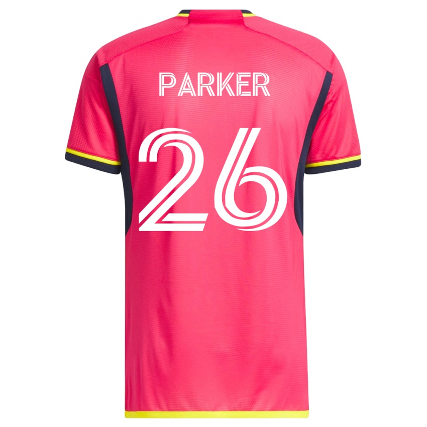 Børn Tim Parker #26 Lyserød Hjemmebane Spillertrøjer 2023/24 Trøje T-Shirt