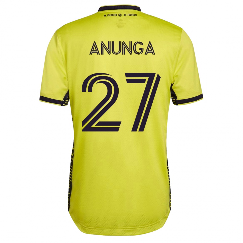 Børn Tah Anunga #27 Gul Hjemmebane Spillertrøjer 2023/24 Trøje T-Shirt
