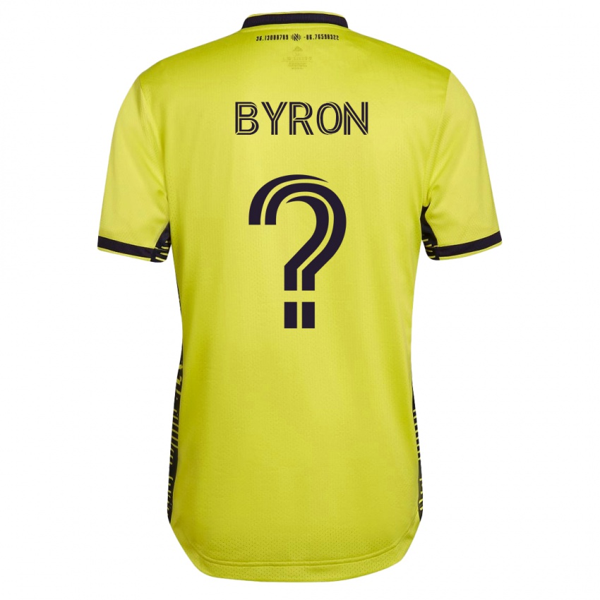 Børn Samuel Byron #0 Gul Hjemmebane Spillertrøjer 2023/24 Trøje T-Shirt