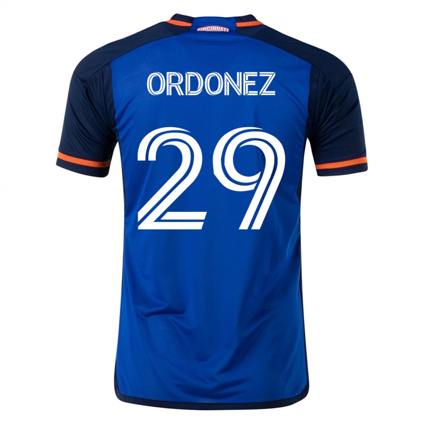 Børn Arquímides Ordóñez #29 Blå Hjemmebane Spillertrøjer 2023/24 Trøje T-Shirt