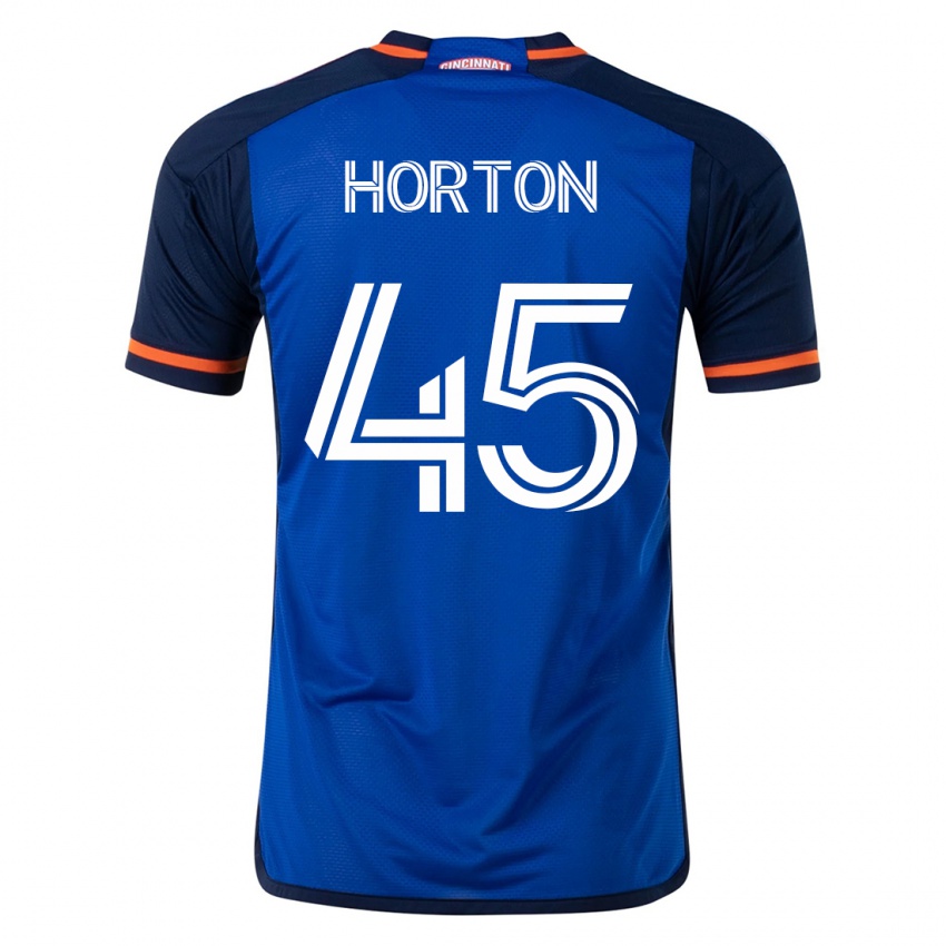 Børn Philip Horton #45 Blå Hjemmebane Spillertrøjer 2023/24 Trøje T-Shirt