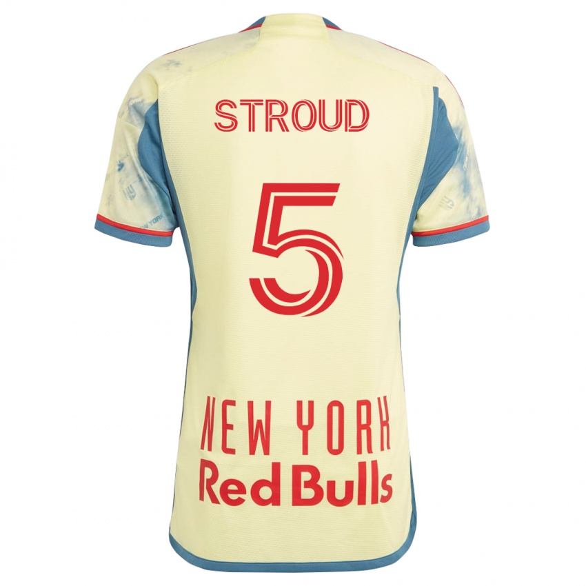 Børn Peter Stroud #5 Gul Hjemmebane Spillertrøjer 2023/24 Trøje T-Shirt