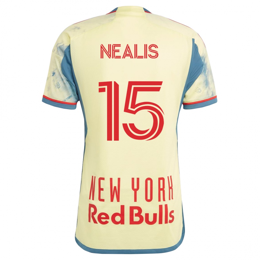 Børn Sean Nealis #15 Gul Hjemmebane Spillertrøjer 2023/24 Trøje T-Shirt